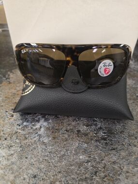 Ray-Ban Tortoise Shell Frame with Brown Polarized Lenses